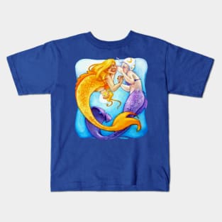 Sun & Moon Mermaids Kids T-Shirt